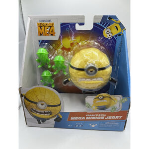 Academy Minions Despicable Me 4 Mega Jerry Action Figure – Crash & Roll Fun!